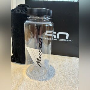 Porsche Design -Macan clear plastic tumbler. Brand new.